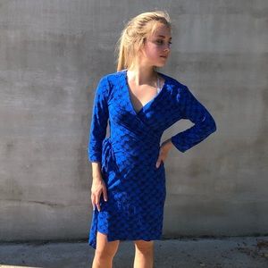 Blue Wrap Dress